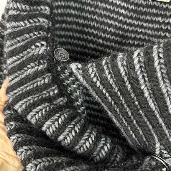 Elisabetta Collection Zip Cardigan Sweater Gray Wool Alpaca Blend Italy S/M - Picture 6 of 15